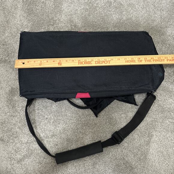 Vintage Nike Air Jordan Flight Duffel Gym Bag 1990s Mesh Red - Picture 9 of 12